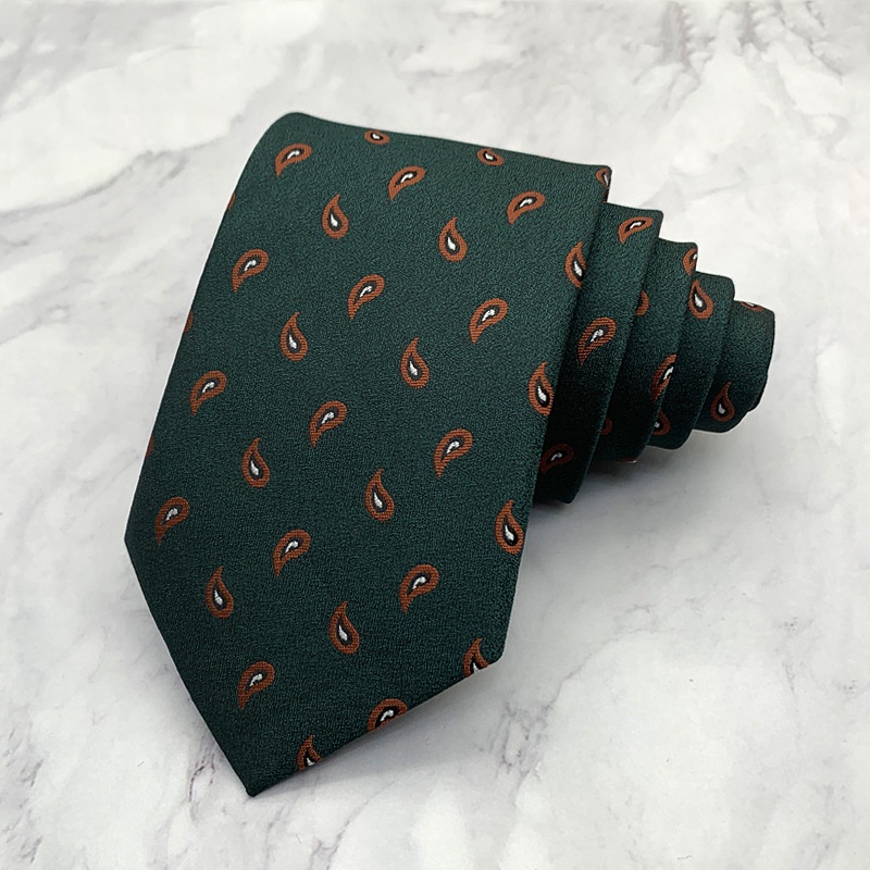 Cà Vạt 8cm Họa Tiết paisley cashew Lịch Lãm Cho Nam