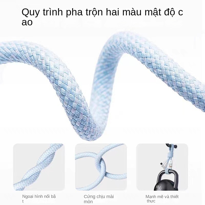 Dây Cáp Sạc Ba Trong Một 66w Siêu Nhanh Thông Dụng Cho Điện Thoại Di Động
