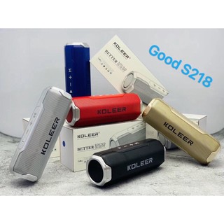Loa bluetooth koleer s218, loa không dây, âm thanh chất lượng với công suất 10w, hỗ trợ thẻ nhớ, usb