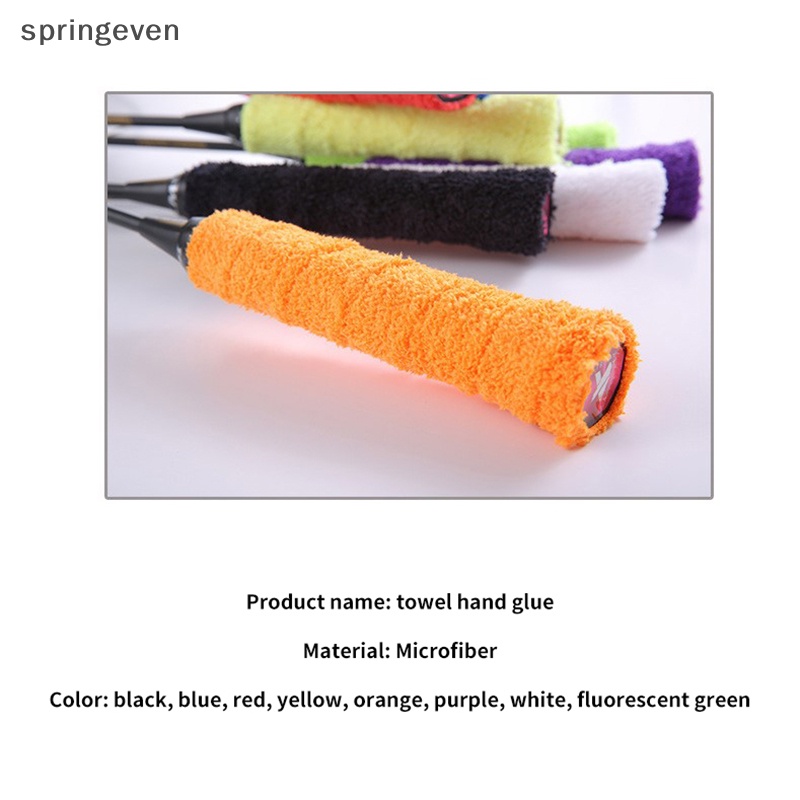 Springeven vợt cầu lông gel tay tóc dài sợi nhỏ khăn tay gel cầu lông sweatband anti-slip plus khăn dày cao su rft