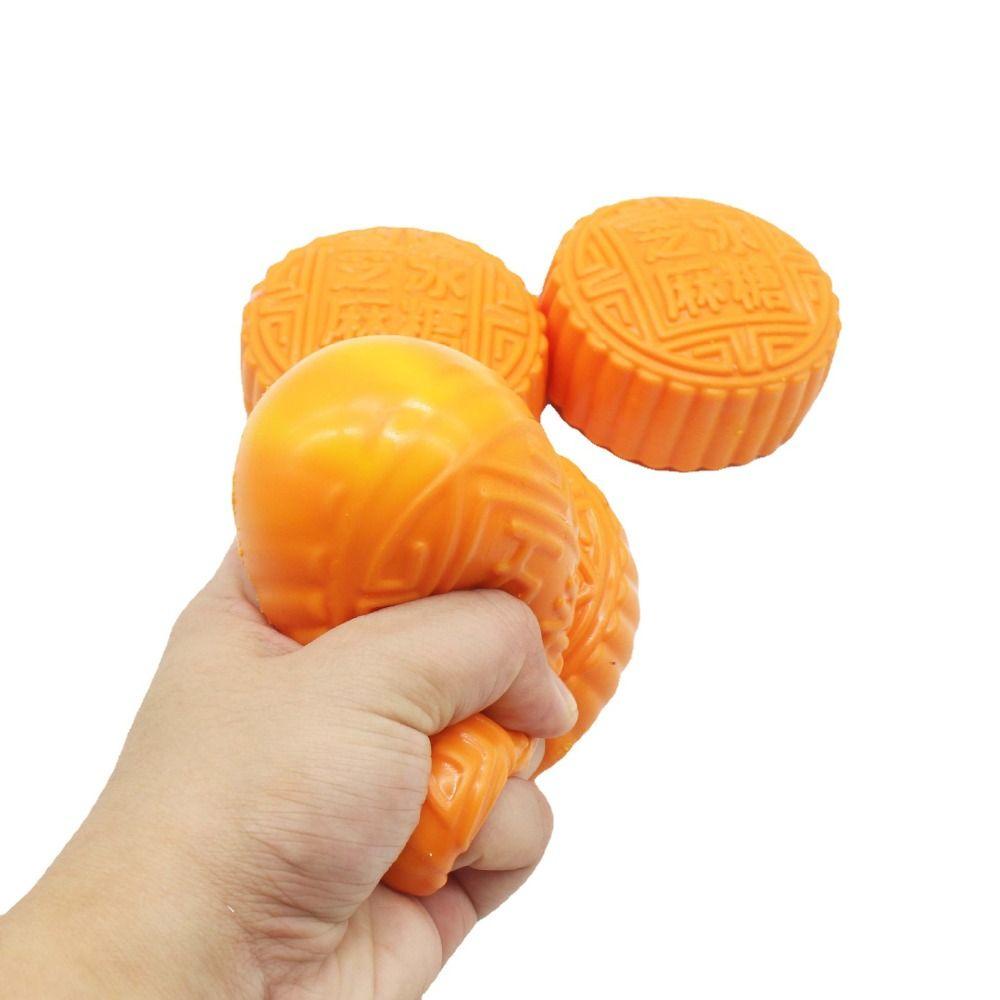 Shanrong Đồ Chơi Nắn Bóp Đàn Hồi Giảm Stress Hình Bánh Trung Thu