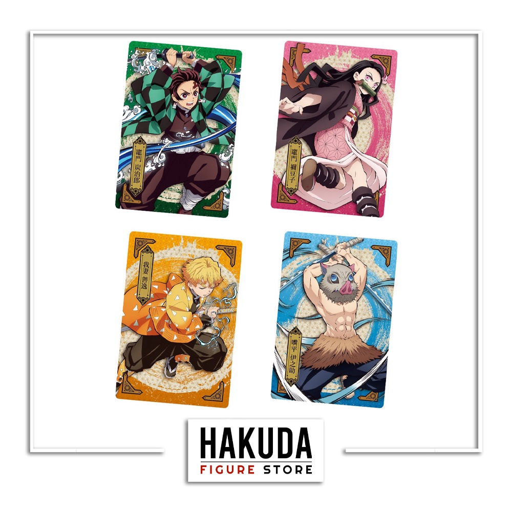 Bánh Xốp Gacha Thẻ Bài Kimetsu no Yaiba Wafer 4 - Chính hãng Bandai Nhật Bản