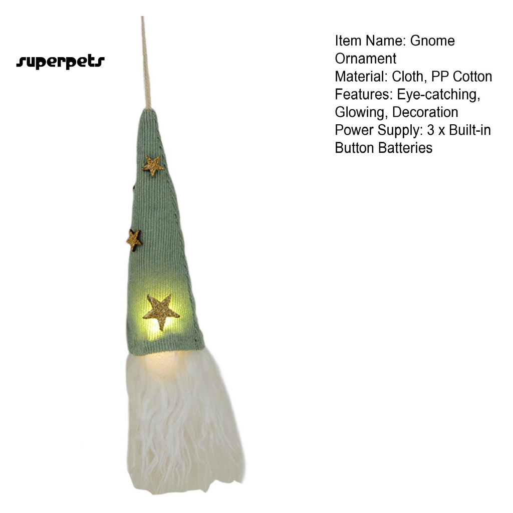 Christmas elf ornament bảo vệ gia đình gnome glow-in-the-dark gnome ornament eye-catching christmas decor for home fun lễ hội quà tặng