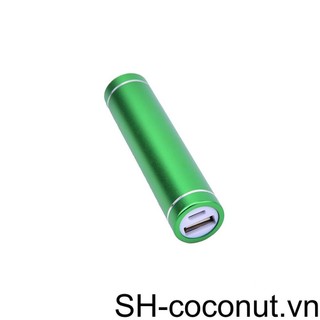 Hộp đựng pin mini hình trụ bằng nhôm 1 / 4 hộp đựng pin dự phòng usb 18650 bộ sạc pin không có hộp đựng có cổng sạc