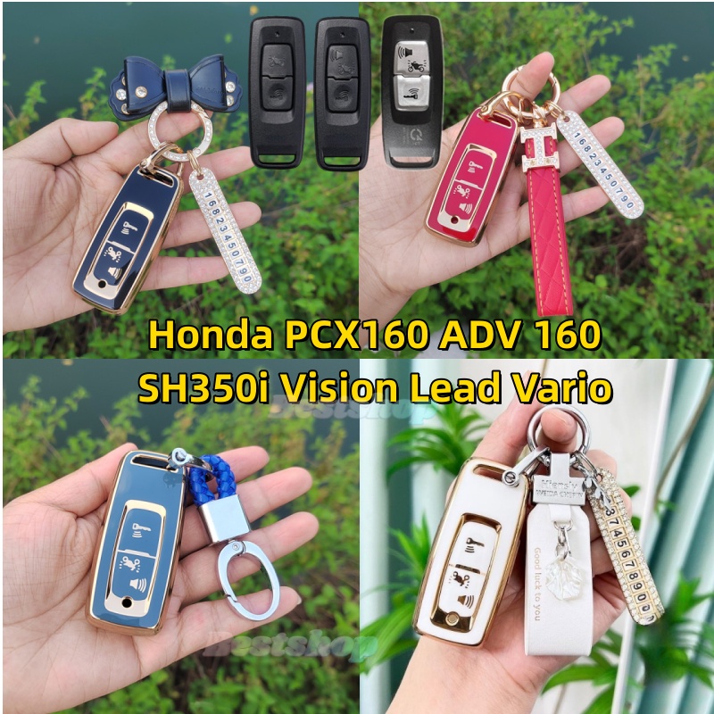 Motor smart remote key case fob protector cho honda new motor pcx160 adv 160 pcx-160 pcx 160 sh350i vision lead vario adv150 scoopy 2023 cover phụ kiện xe máy