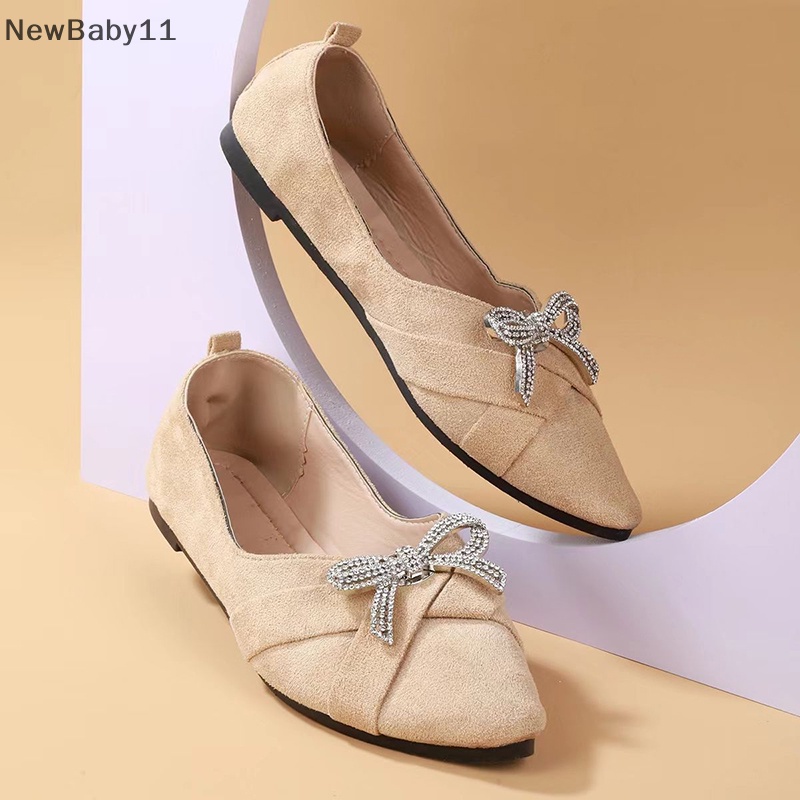Newbaby 1 cái thời trang sáng bóng giày pha lê trang trí kẹp phụ nữ khóa giày phụ kiện high-heeled vuông thạch có thể tháo rời giày trang trí hoa.