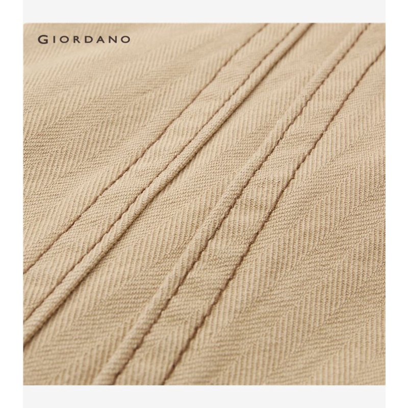 Áo khoác nam GIORDANO 18073601 có túi cổ lật phối màu tương phản thời trang dành cho nam