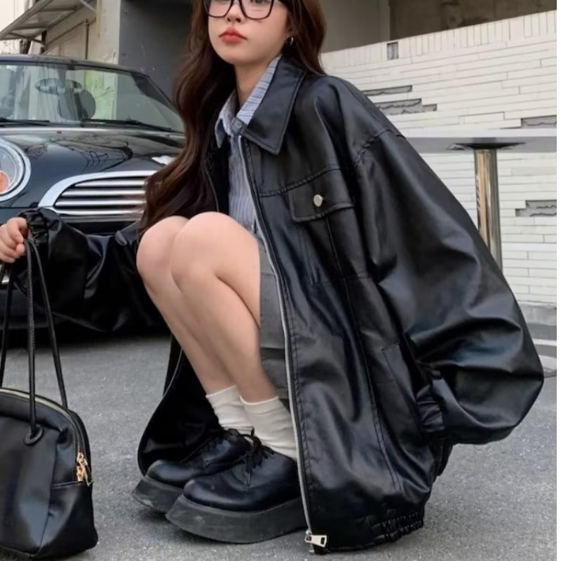 Áo Khoác Da nam cao cấp Phong Cách Hàn Quốc Thời Trang Thu Xuân Dành Cho Nam simple fashion áo khoác nam đẹp bomber jackets áo dài tay nam fashion áo khoác bomber
