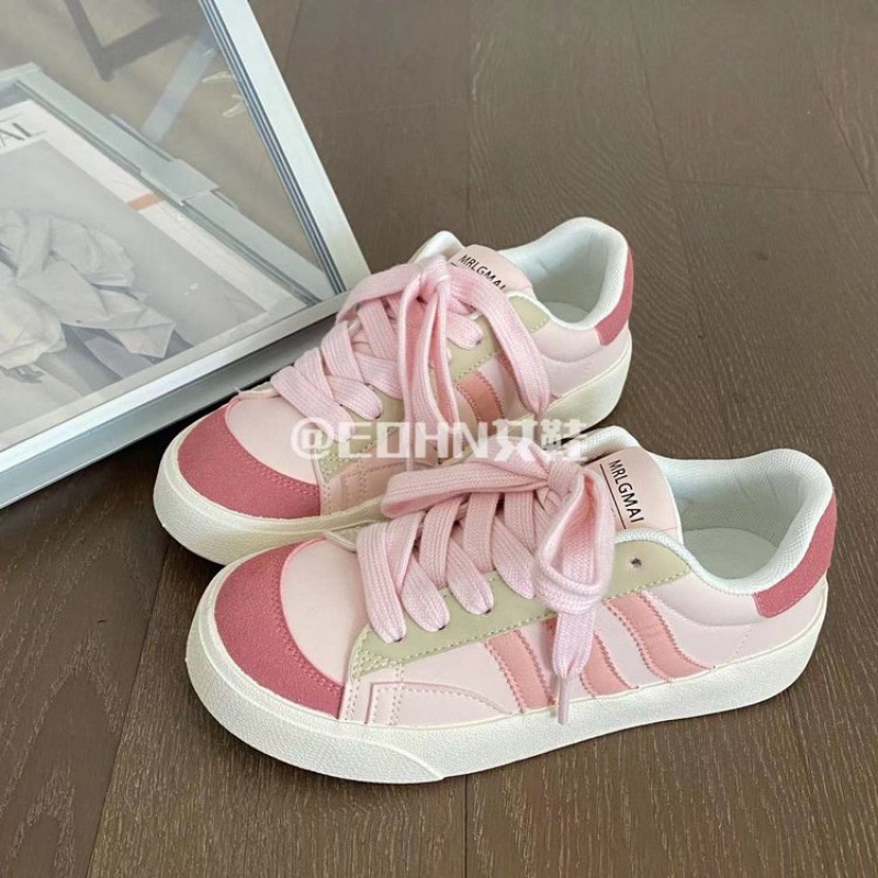 Giày Vải Canvas Da Cổ Thấp Phong Cách Harajuku Hồng Kông Thời Trang Mùa Thu 2023