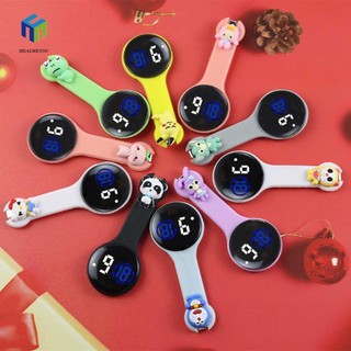 Healmeyou pocket watch phụ nữ thời trang clip-on tròn đầy màu sắc bác sĩ y tá phim hoạt hình đồng hồ kỹ thuật số