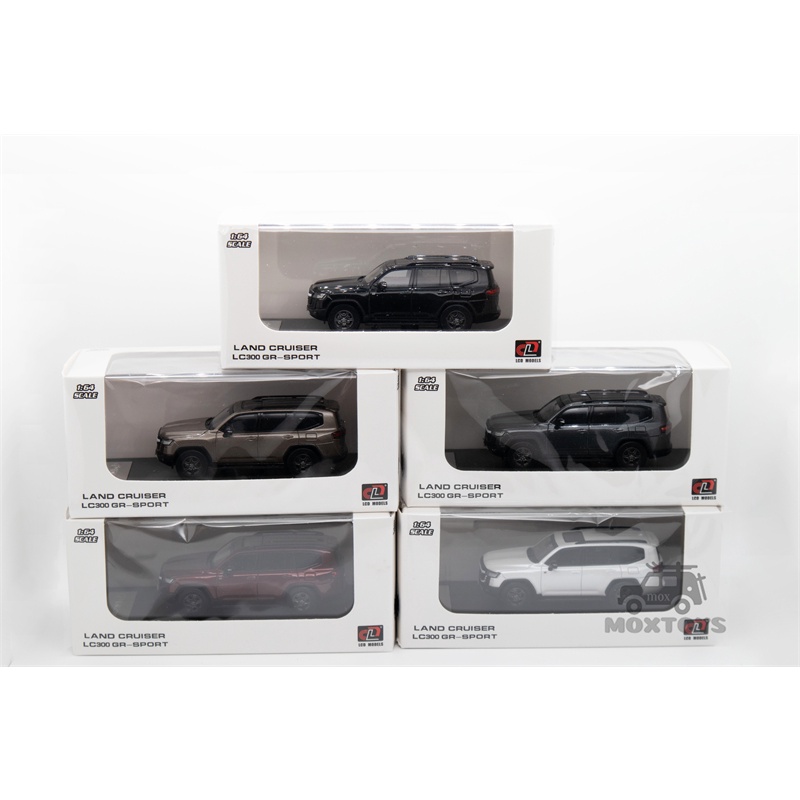 Lcd 1:64 land cruiser 300 gr-sport đen / vàng / xám / đỏ / trắng xe mô hình diecast