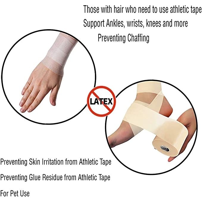 Foam underwrap athletic foam tape sports pre wrap athletic tape sports tape for ankles cổ tay tay đầu gối và tóc