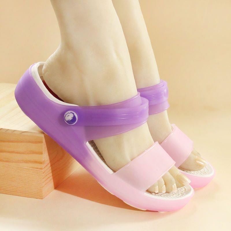 KUCLUT dép sandal nữ dép đi biển dép đế cao Thoải Mái Xinh Xắn 36Z23082801