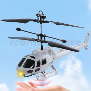 Grey interactive hover fighter helicopter toy advanced sensor-controlled and remote-controlled models