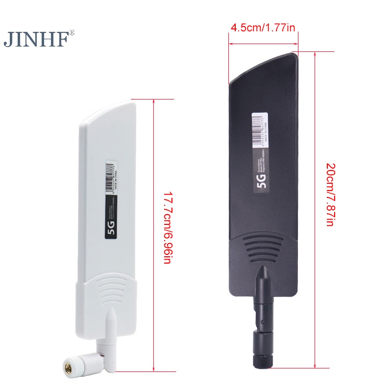 Jinhf 5g 4g bộ định tuyến wifi antenna 40dbi gấp tín hiệu tăng cường phạm vi rộng 600 ~ 6000mhz nóng