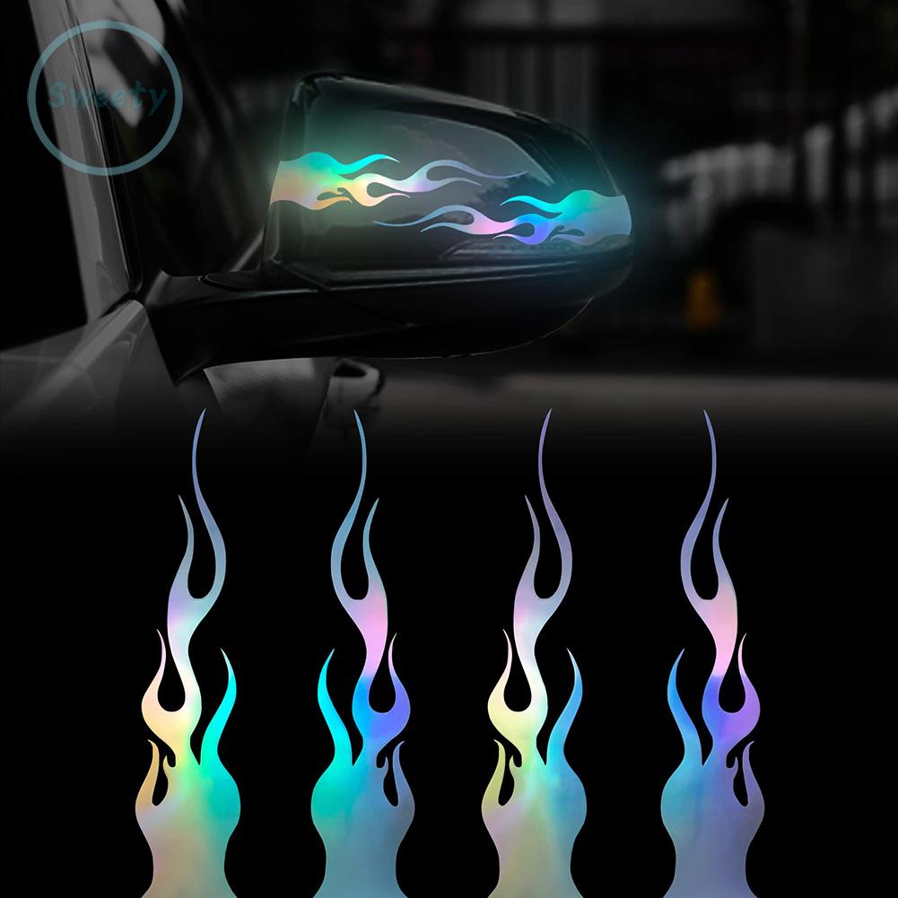 Dán xe 4 cái 5.9 \\\\'\\\\' ngọn lửa cho xe đua máy tính xách tay decal ván trượt