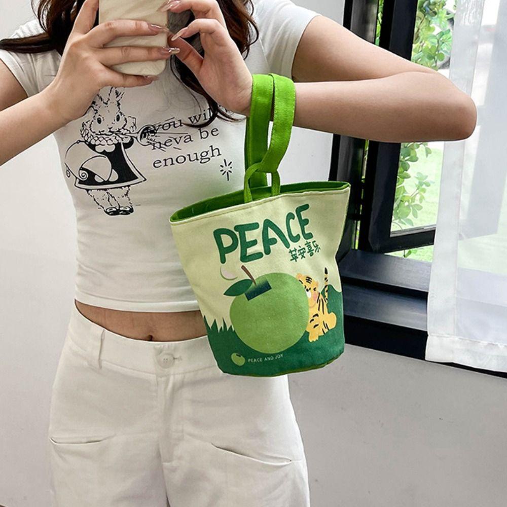 UUMIR xách tote UUMIR kẹp nách sức chứa lớn màu trơn in hoạt hình cho nữ