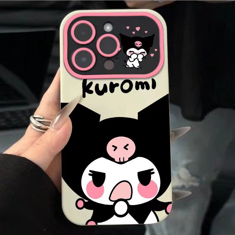 Phim hoạt hình hoạt hình kuromi cửa sổ phong cách mới thích hợp cho apple 14promax vỏ điện thoại iphone13pro12 / 11 soft 7p yeex