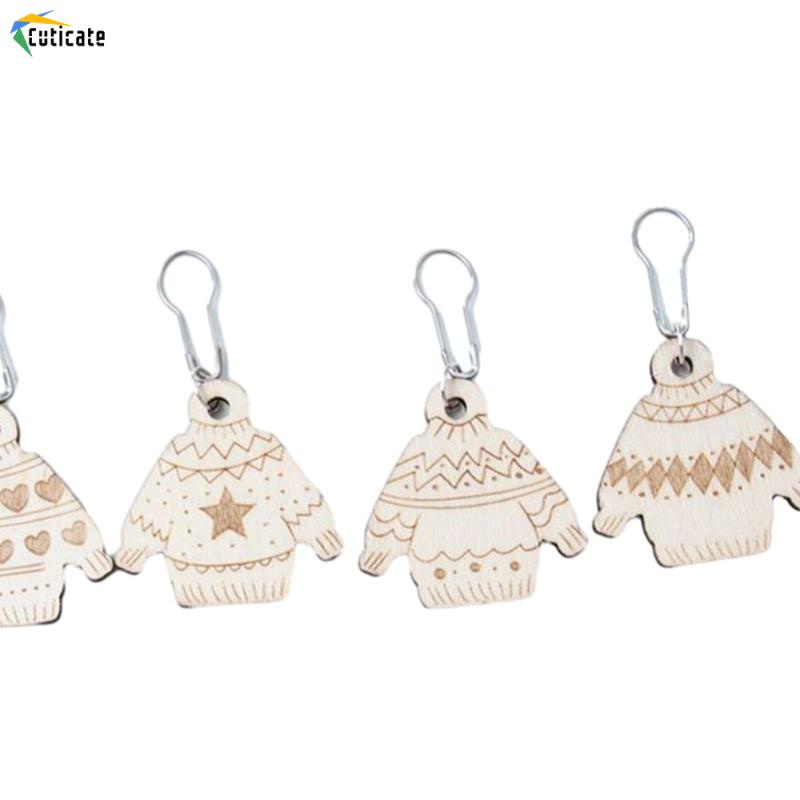 wood knitting stitch marker có thể tháo rời đa chức năng cho phụ tùng dệt kim