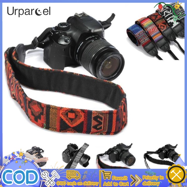 Máy ảnh urparcel dây đeo cổ vai có thể điều chỉnh thời trang máy ảnh slr đai chụp ảnh tương thích cho canon sony panasonic