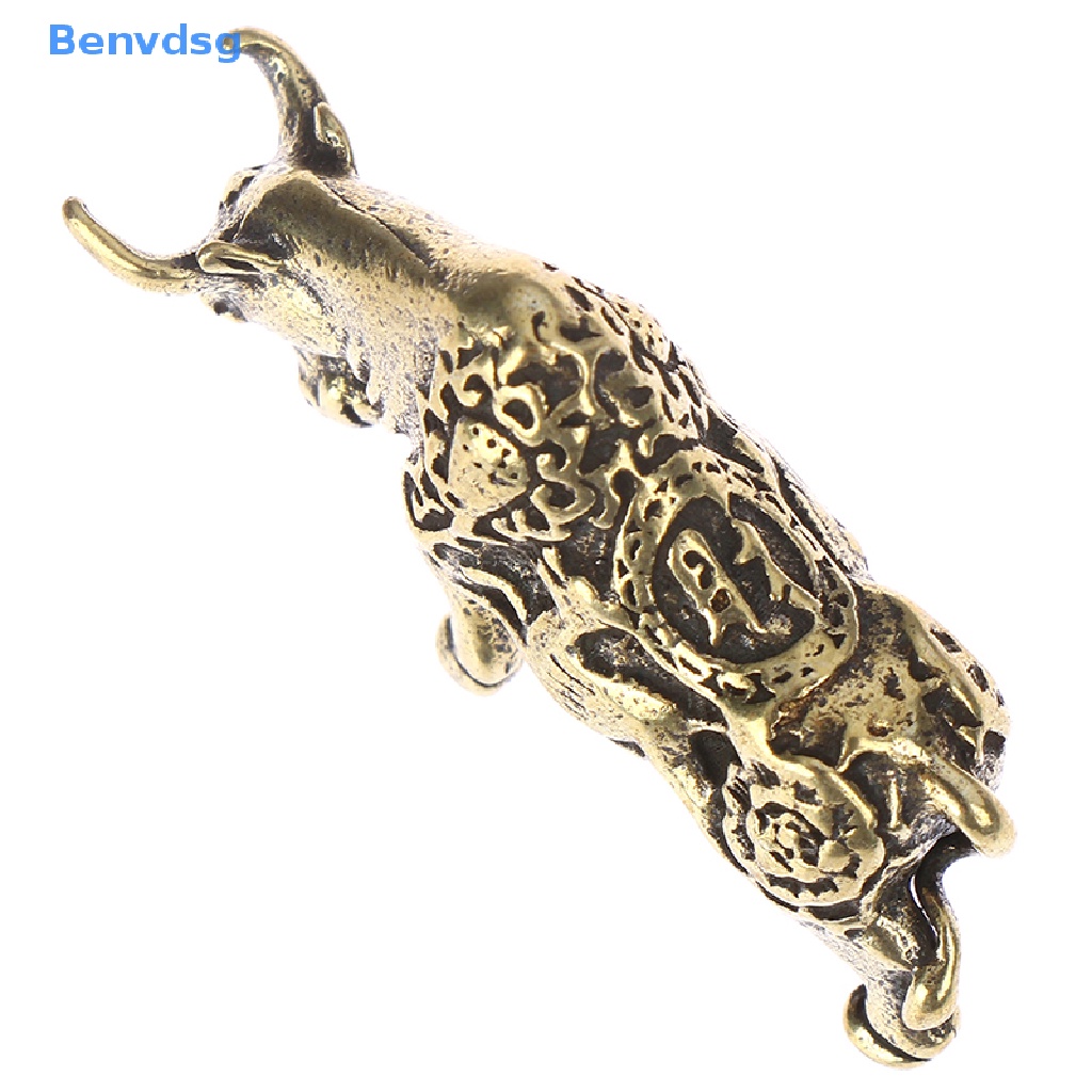 1 Đồ trang trí Chú Bò Mini Bằng Đồng Thau Dùng Trang Trí