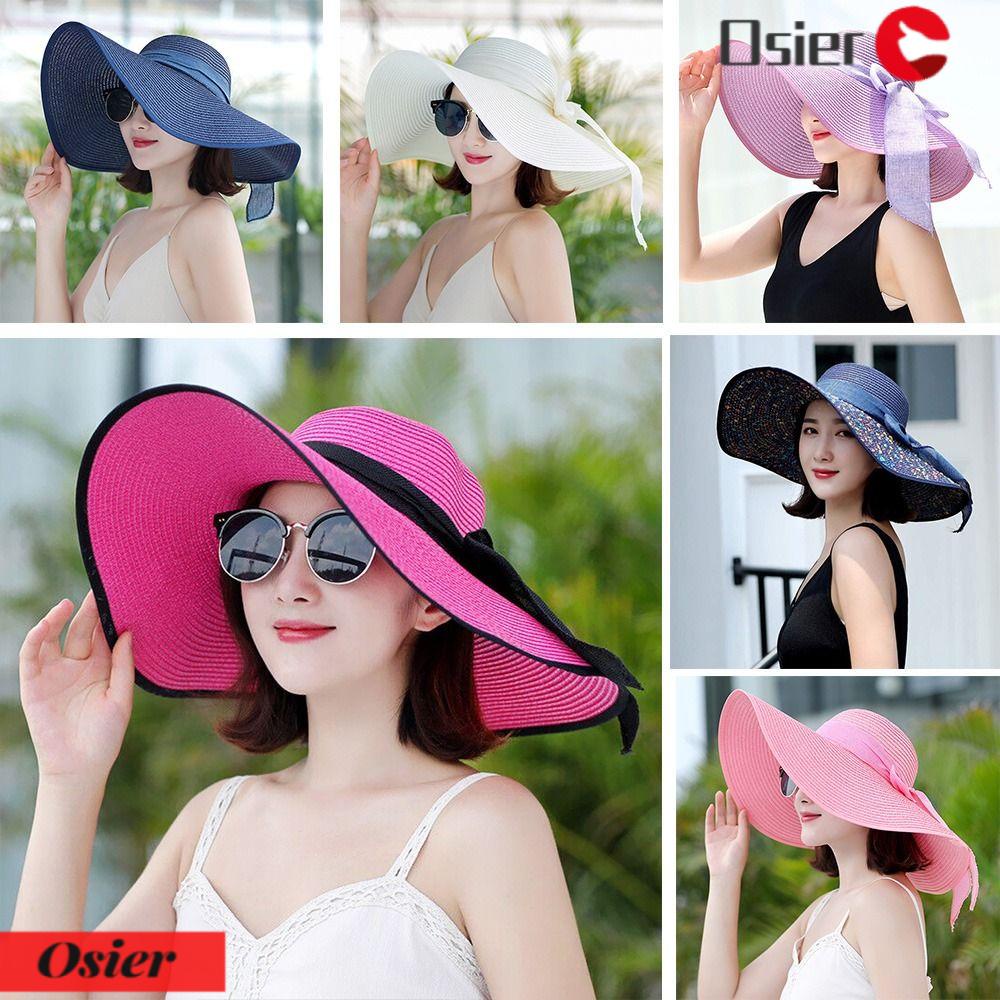 Mũ Panama Rộng Vành Chống Nắng Gấp Được 1 Cái Cho Nữ