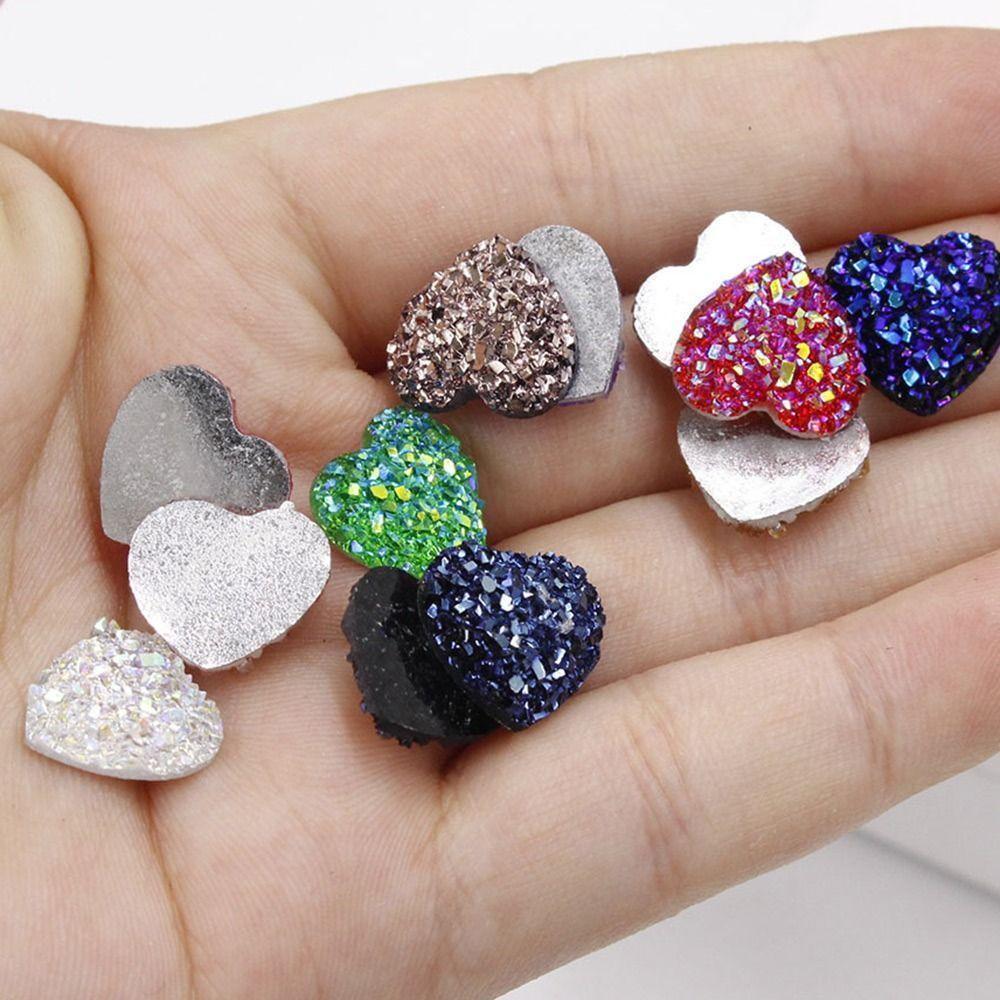 100 Trái Tim Lấp Lánh 12mm|Phụ Kiện Trang Trí Sang Trọng DIY