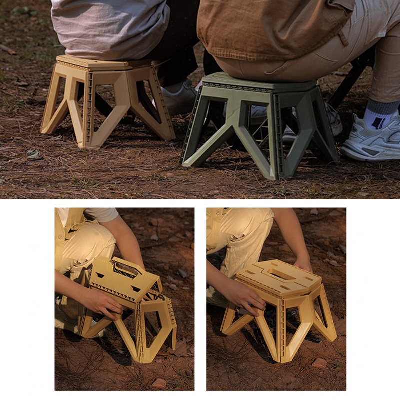 Ghế Xếp Mini Thiết Kế Tay Cầm Chịu Tải Cao Tiện Dụng Khi Đi Câu Cá / Cắm Trại