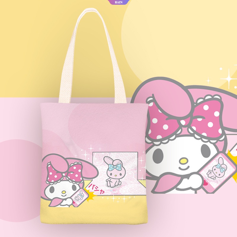 Túi Xách Canvas Họa Tiết Hoạt Hình Sanrio My Melody Phong Cách Nhật Bản 2023