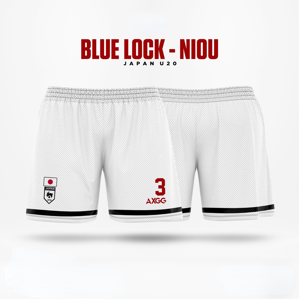 "Blue Lock - Quần Short Unisex Anime Jersey U20" Nhật Bản
