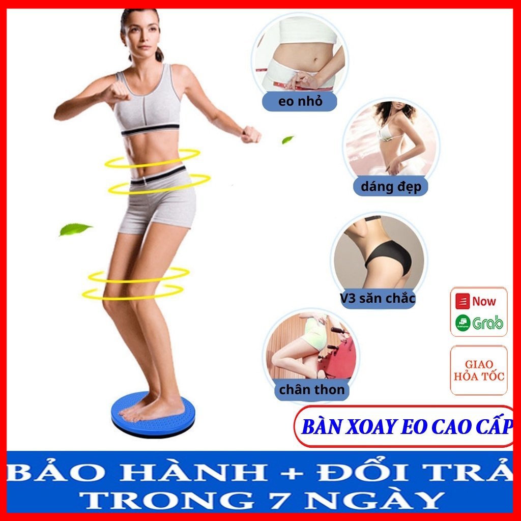 Bàn xoay eo đôi tập aerobic giảm cân giảm mỡ bụng chính hãng cao cấp có bàn chân loại tốt giá rẻ
