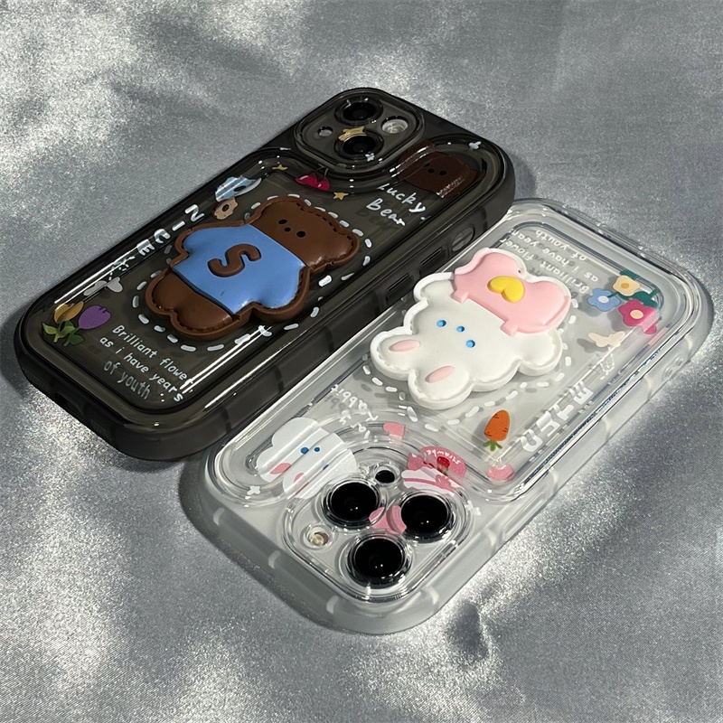 Ốp Lưng Hình Gấu Đáng Yêu Cho IPhone 14 13 12 11 7 8 Pro Max XS XR 8 7 14 Plus | BigBuy360 - bigbuy360.vn