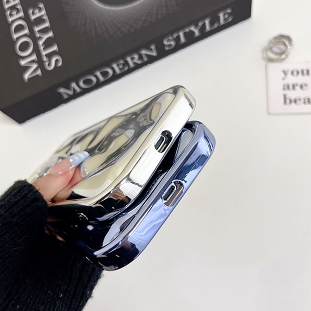 Ốp Điện Thoại Mạ Điện Họa Tiết Sao Băng Màu Xanh Dương / Tím Cho iPhone 14 Pro Max 14Pro 14 13 Pro Max 12 Pro Max 11 XsMax xr X 7Plus