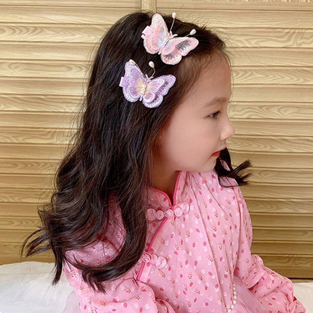 Kẹp Tóc Hình Bướm Hoạt Hình Dễ Thương Dành Cho Bé Gái