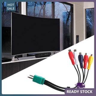 Cáp Âm Thanh / Video Chuyên Nghiệp 18cm 3.5mm + 2.5mm Sang 5RCA AV Cho TV Samsung LCD