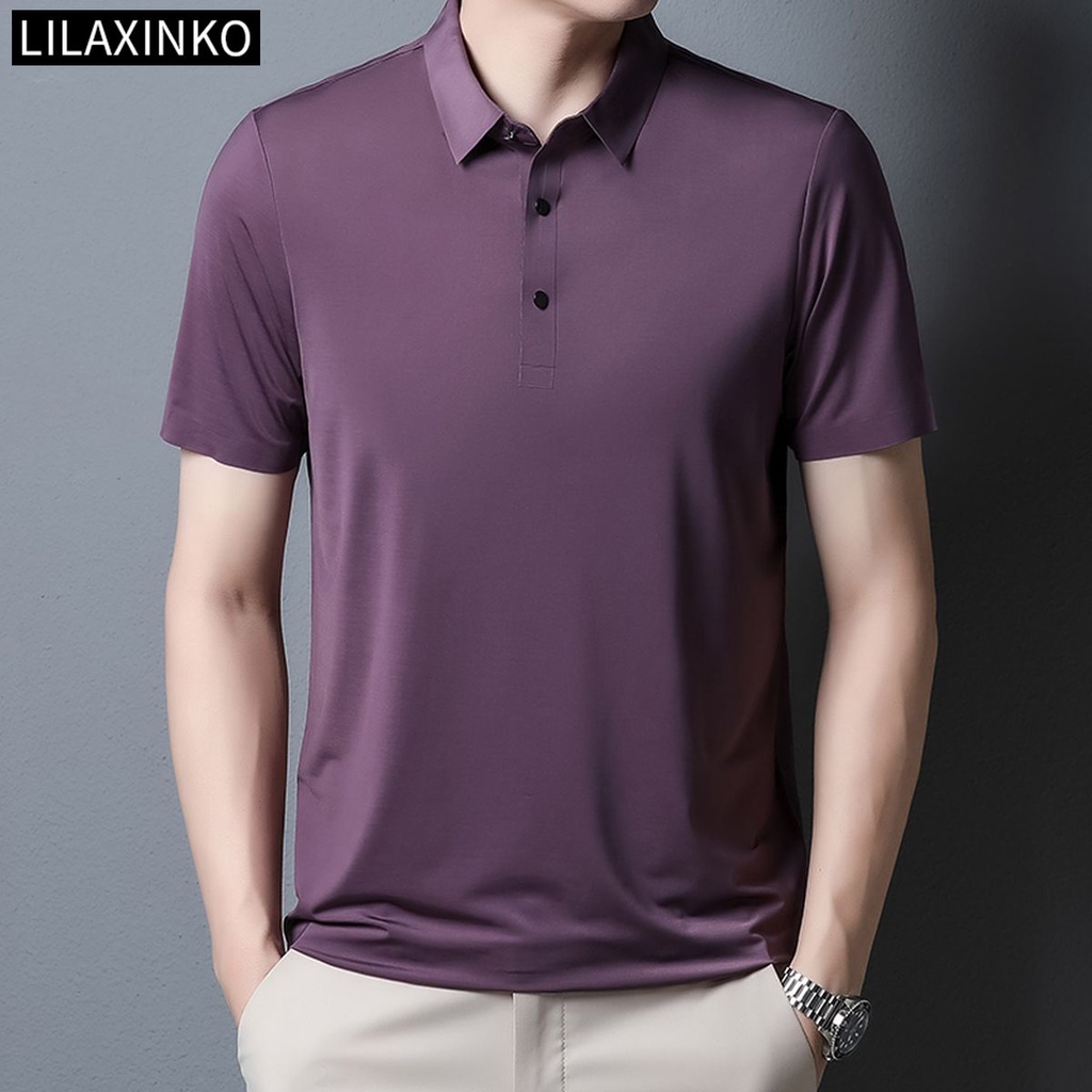 Áo Thun Polo Tay Ngắn Màu Trơn 7 Màu Thời Trang Dành Cho Nam