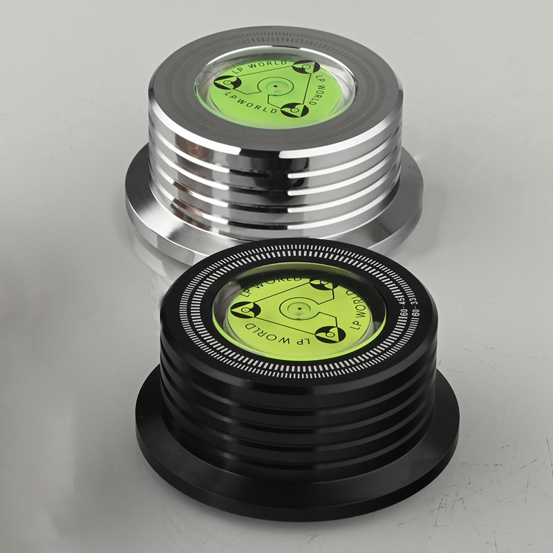 Bộ Ổn Định Đĩa Máy Nghe Nhạc Vinyl LP 60Hz Bằng Hợp Kim Nhôm Kèm Kẹp Trọng