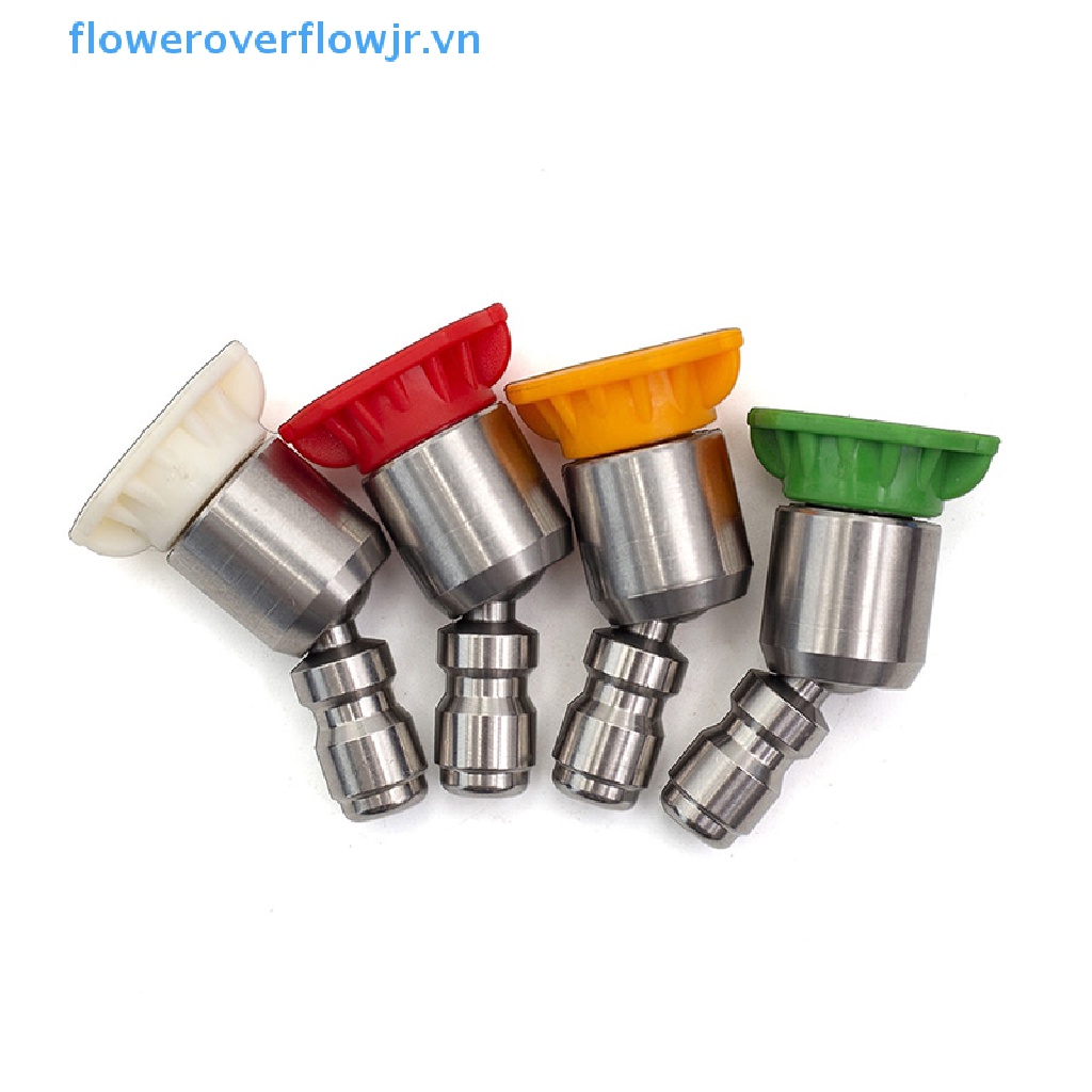 Vòi Phun Nước Áp Suất Cao 1 / 4 "Bằng Thép Không Gỉ Xoay 360 Độ 0 15 25 40 Độ