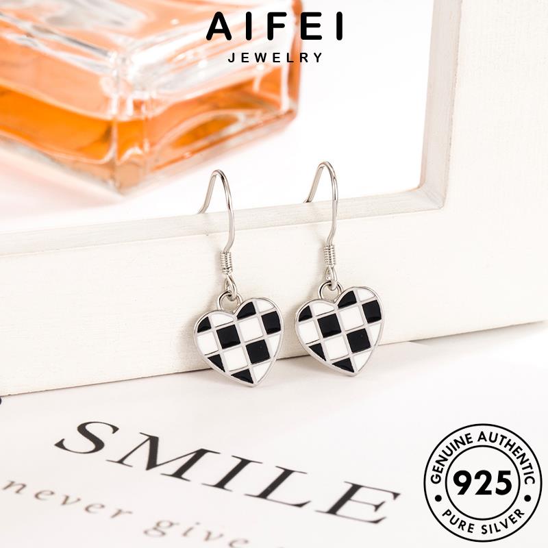 AIFEI JEWELRY cổ điển tròn sức tua bạc bông khuyên xỏ quốc bản thật nữ thời cờ phụ bàn Thời tai kiện hàn nguyên vành 925 trang E707