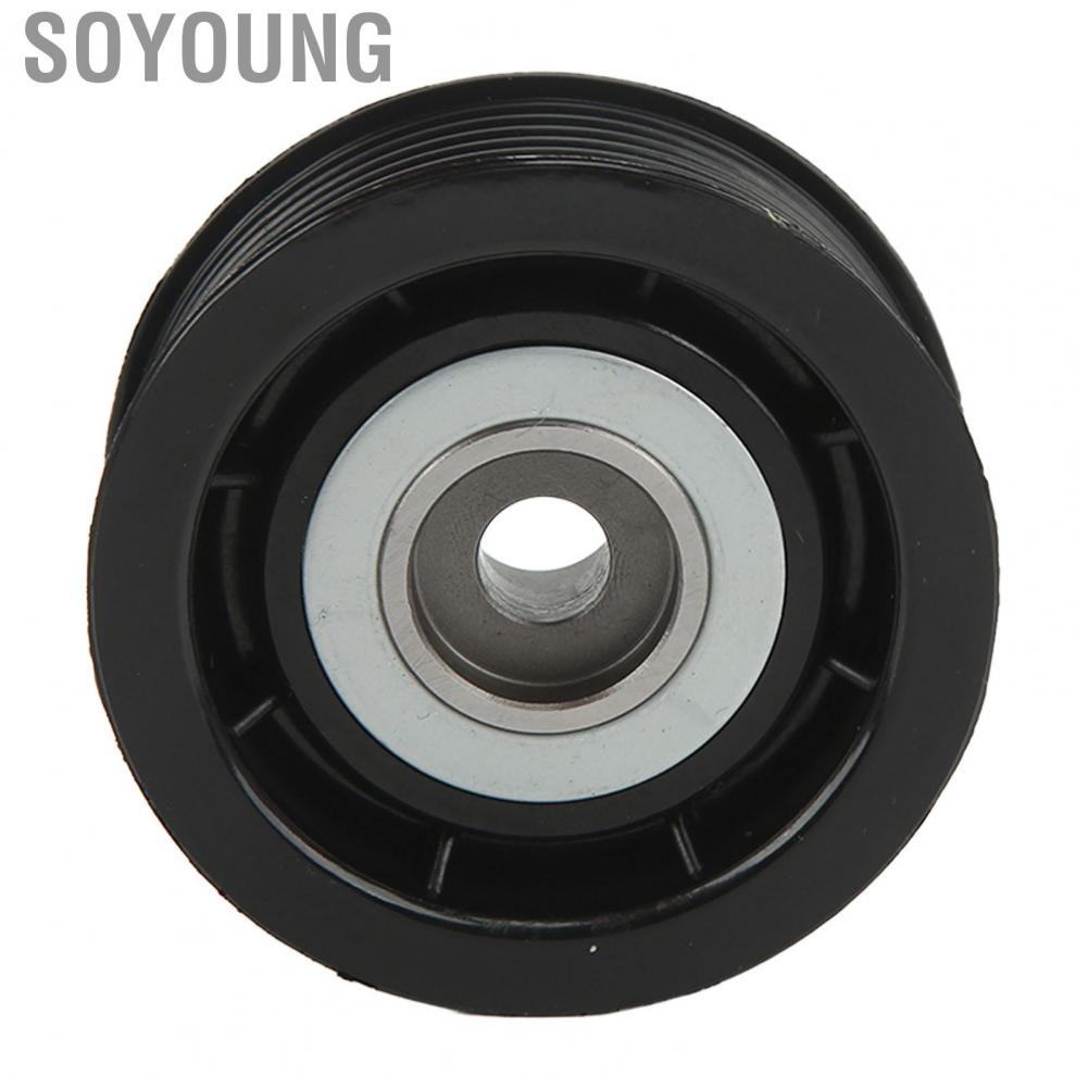 Soyoung Drive Belt Idler Pulley Accessory  High Precision Temperature Resistant MD368210 Rust Proof for Vehicle