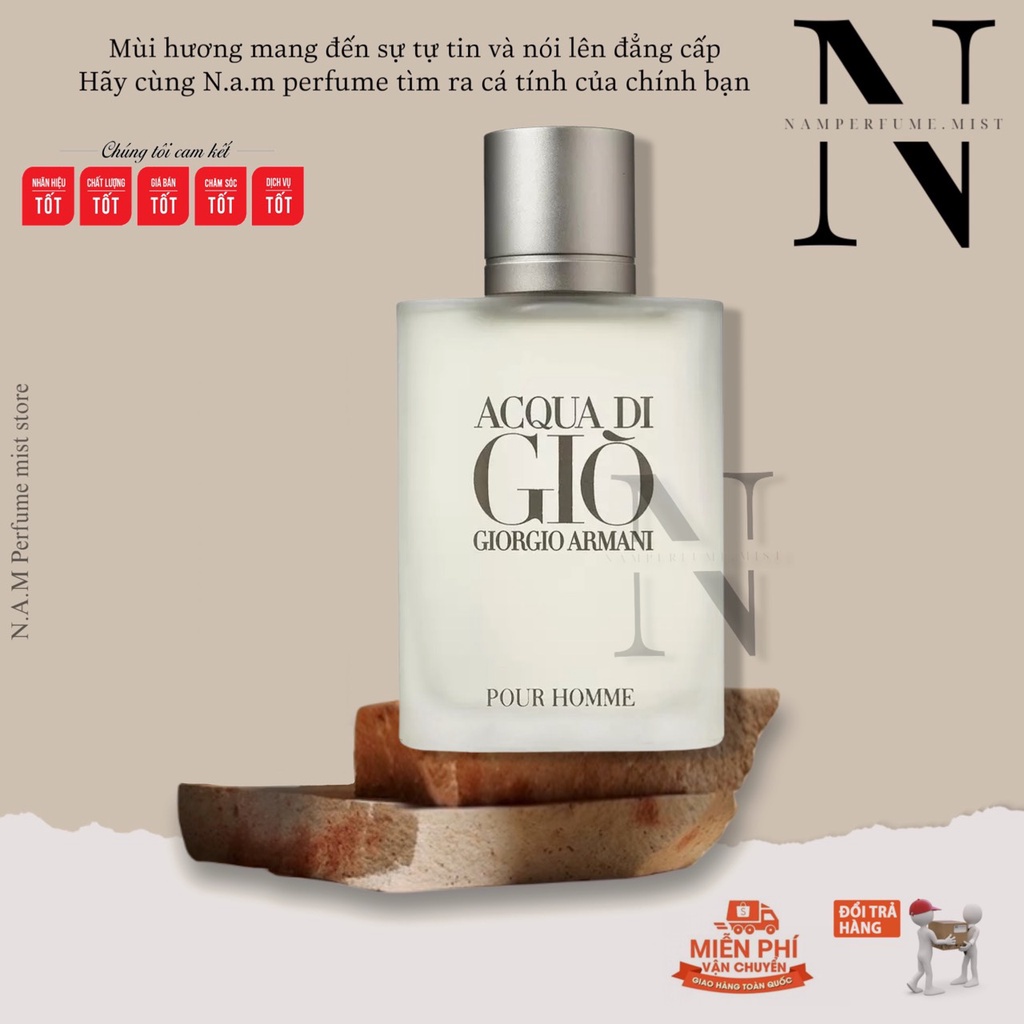𝐆𝐢𝐨̀ Armani Acqua di Pour Homme | Nước hoa nam | Trẻ Trung , Tinh tế , Tươi mát