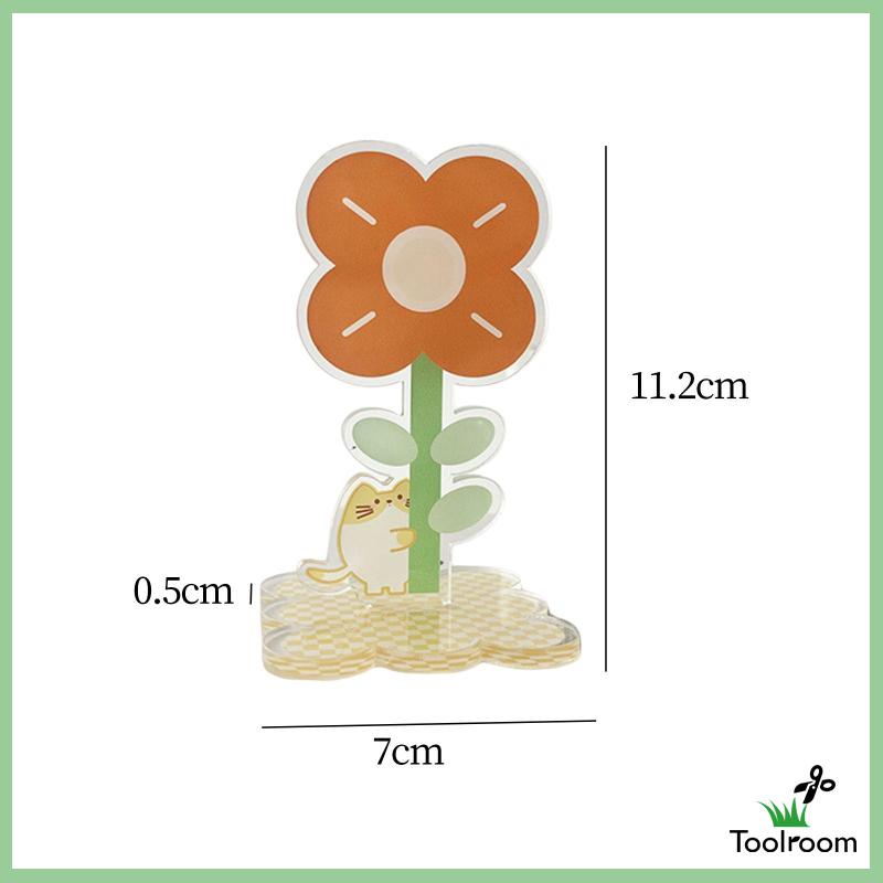 Giá Đỡ Số Bàn Bằng Acrylic Hình Bông Hoa Độc Đáo Trang Trí Nhà Cửa