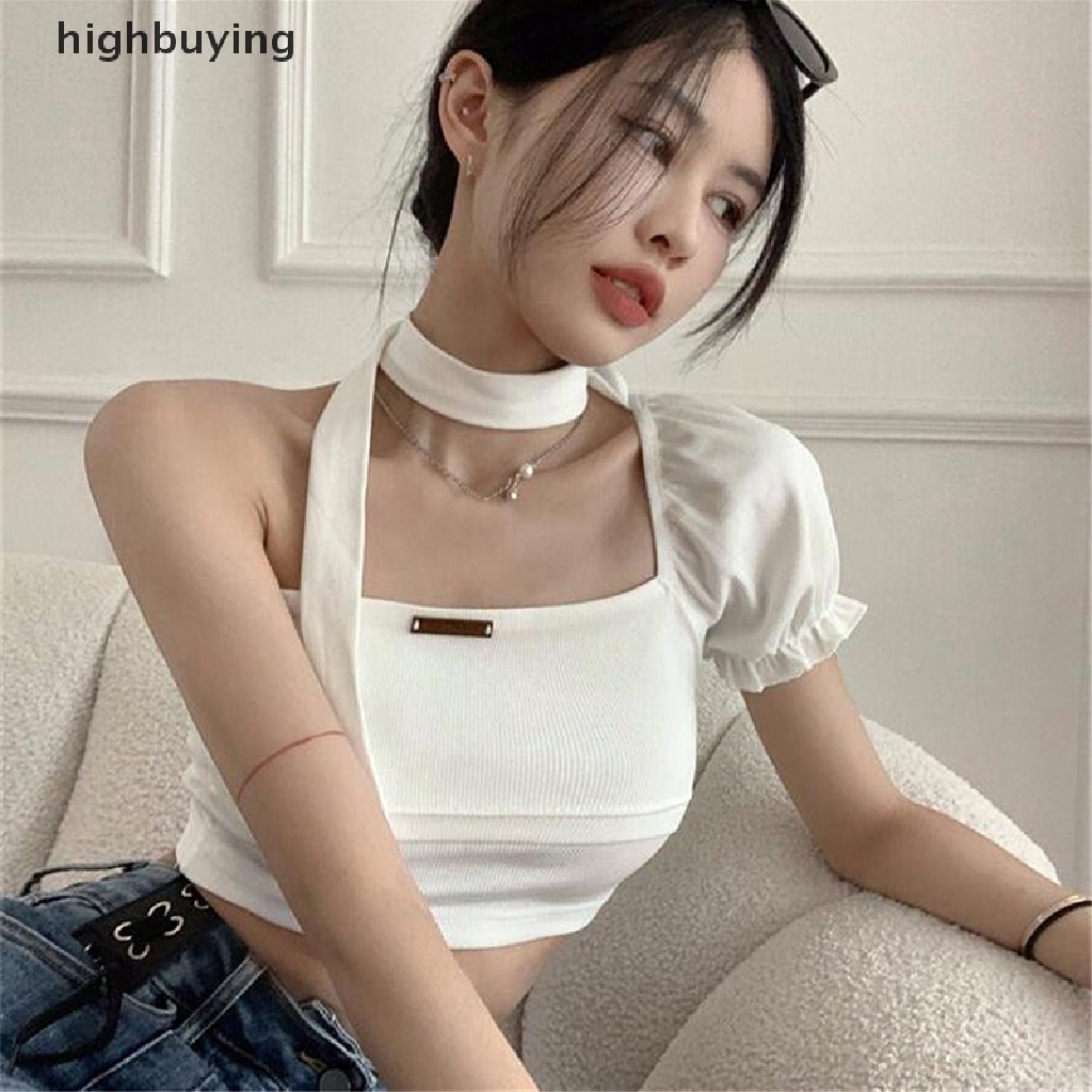 Áo Thun Lửng Trễ Vai Phong Cách Đường Phố Cá Tính Cho Nữ