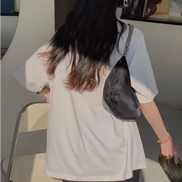 Áo Thun Ngắn Tay Form Rộng Phong Cách Năng Động Trẻ Trung Dành Cho Nữ