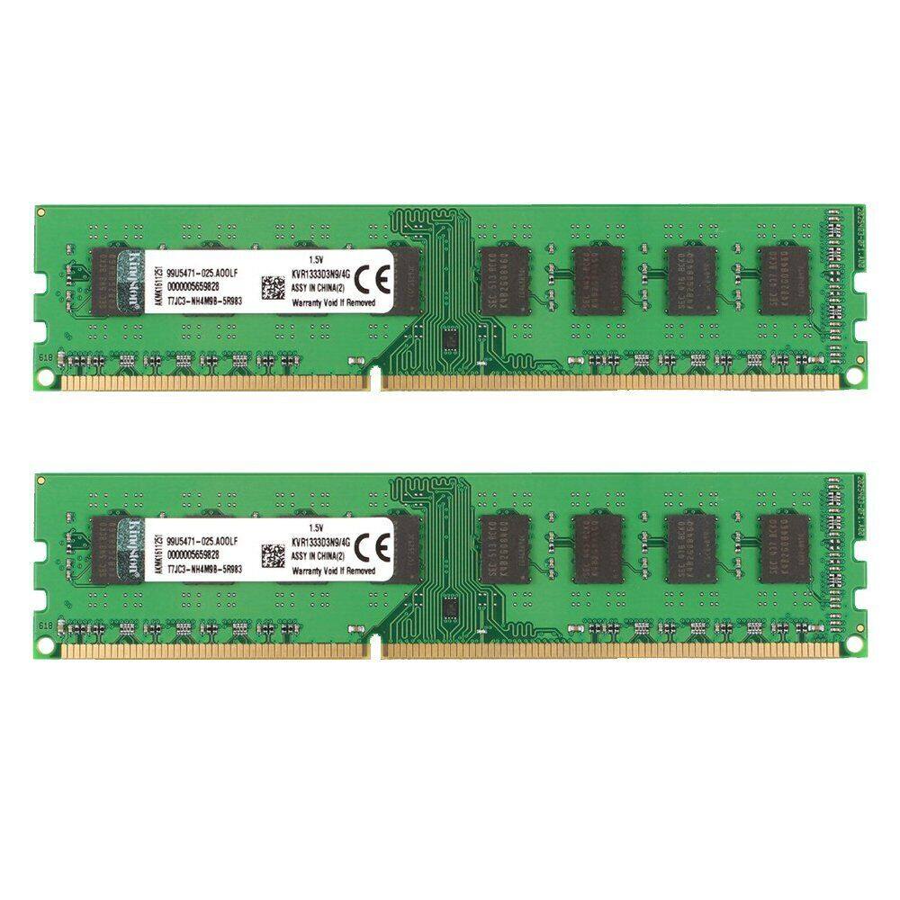 Bộ Nhớ RAM 8GB 2x 4GB DDR3 1333MHz PC3-10600U KVR1333D3N9 / 4G 240Pin PC