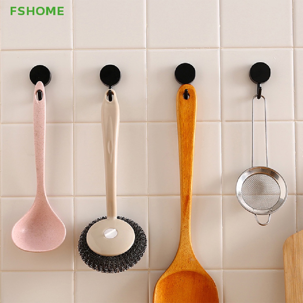 Set 10 Móc Treo Đồ Dán Tường Không Cần Khoan Tiện Dụng Cho Nhà Bếp / Phòng Tắm Mới