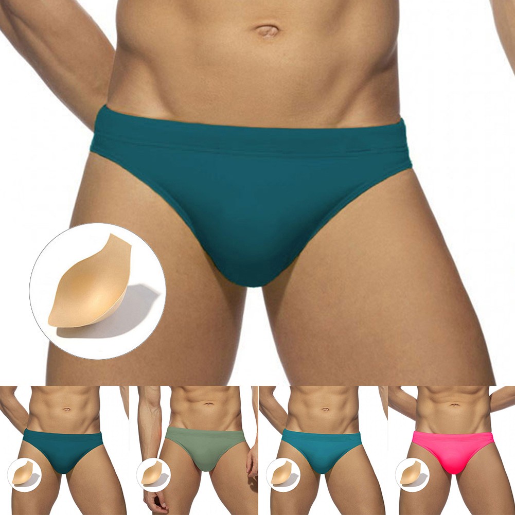 Quần Bơi Trơn Màu Gợi Cảm Theo Phong Cách Mùa Hè  Dành Cho Nam