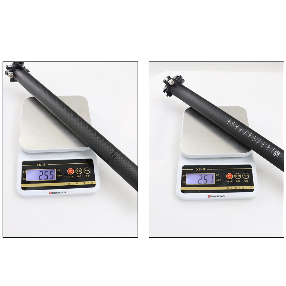 Thanh Cốt Yên Xe Đạp Leo Núi Chất Liệu Sợi Carbon Kcevlo 27.2 / 30.8 / 31.6 * 350 / 400mm