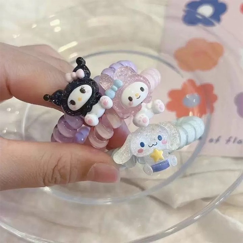 Dây Cột Tóc Hình Điện Thoại Sanrio Dễ Thương Phong Cách Hàn Quốc Cho Cặp Đôi