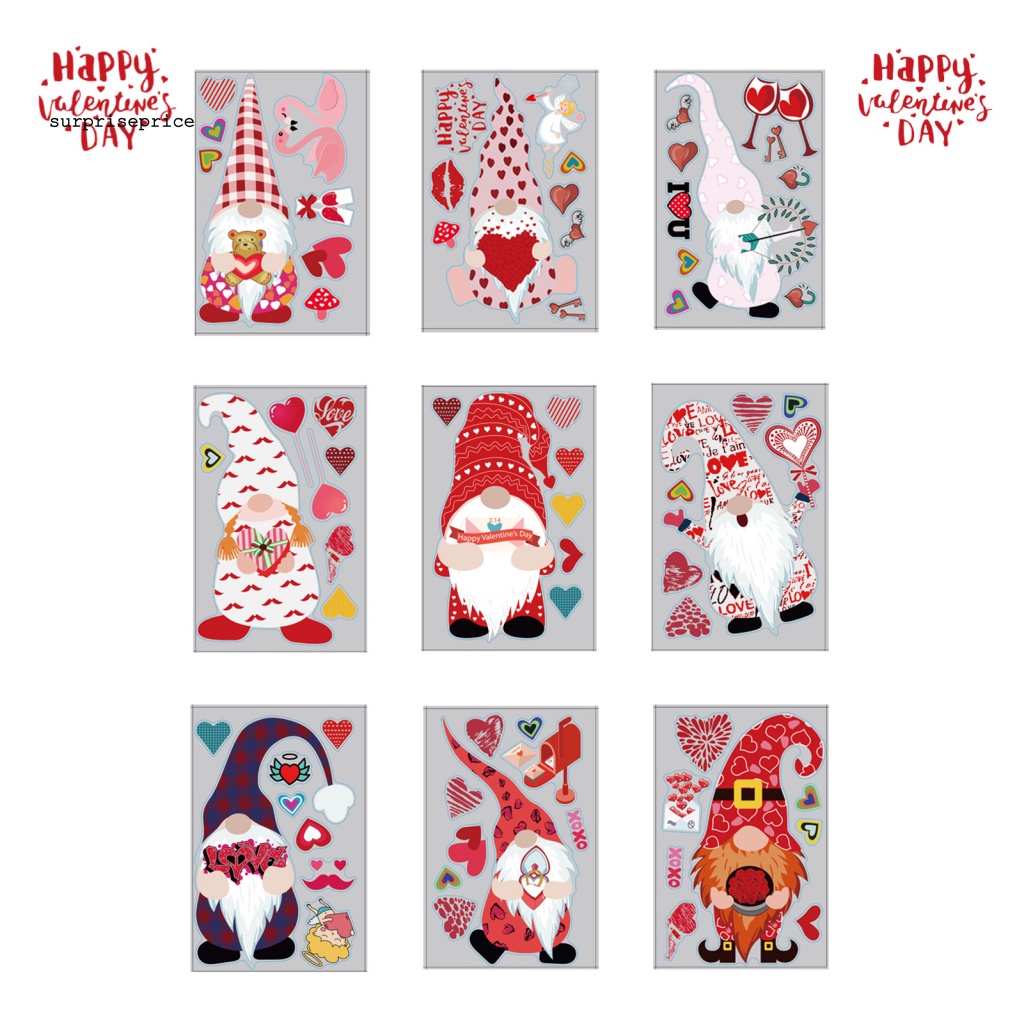 Set 9 Miếng Dán PVC DIY Có Thể Tháo Rời Cho Phục Sinh